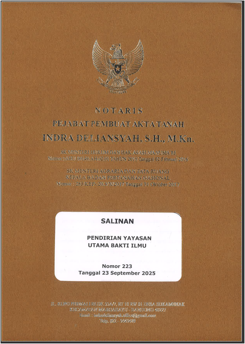 Akta Yayasan YUBI